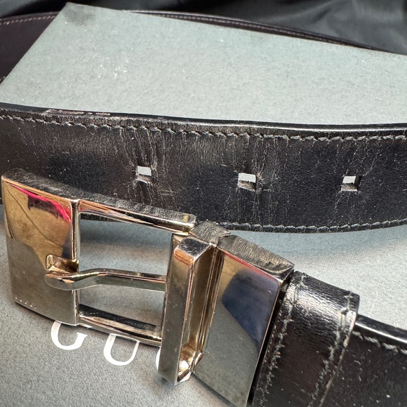 Gucci Silver Buckle with Unbranded Black Belt main image 8
